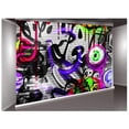 thumbnail image 2 of ABPHOTO Polyester 7x5ft Graffiti Backdrops for Photography Colorful Abstract Patterns Background 7x5ft Brick Wall Photobooth, 2 of 3