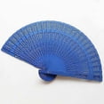 thumbnail image 3 of Folding Chinese Waaier Fan Lace Hand Fans Flower Fragrant Wood Wedding Favors Gifts, 3 of 4