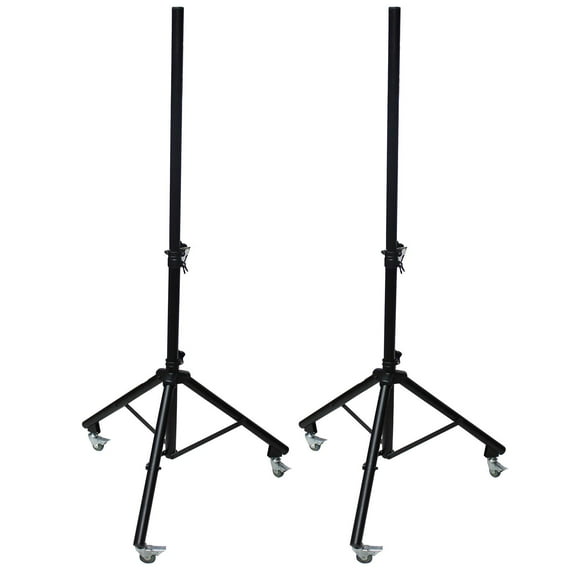 (2) Prox X-SW15 Adjustable Speaker or Lighting Tripod Stands with Casters