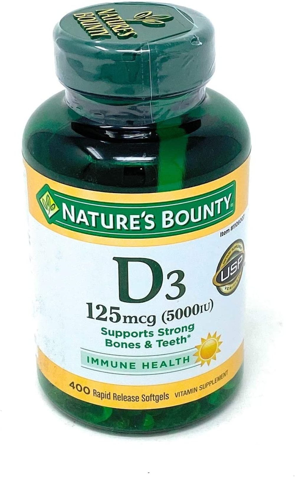 Natures Bounty Expect More Vitamin D3 125 mcg, 400 Softgels