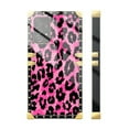 thumbnail image 3 of FKBRCL4U Compatible with Samsung Galaxy A52 5G Case, Pink Black Leopard Luxury Golden Decoration for Girl Women Soft TPU Shockproof Protective Hard PC Back, 3 of 7