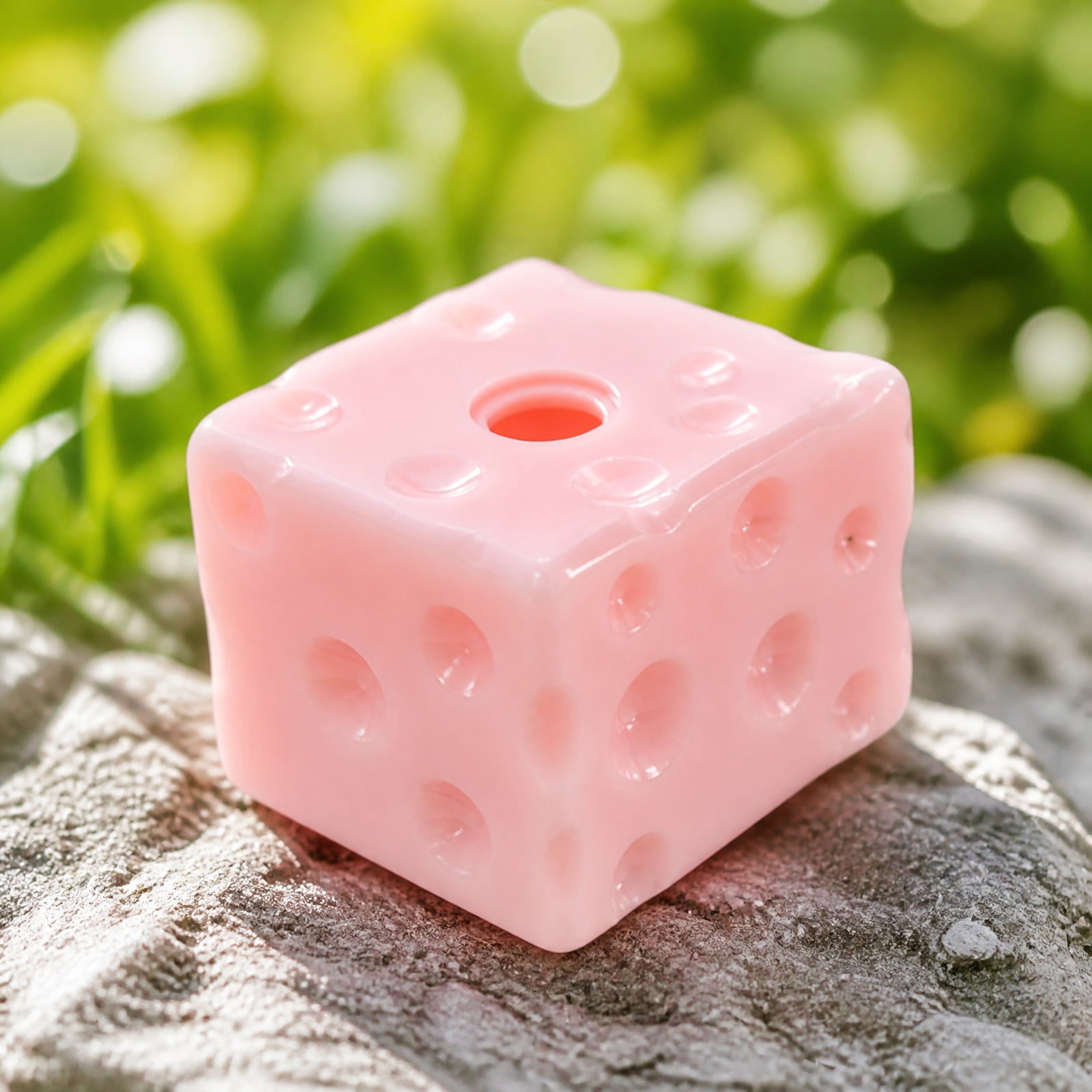 Cheese Squishy Fidget Toy, Empty Cheese Block Squeeze Toy for DIY Vaswline Fill, Soft TPR Stress Relief Squish Ball Making Shell, Cute Food Shaped Anxiety Relief Sensory Toy for Kids & Adults