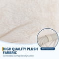 thumbnail image 5 of Senfot Oversize 360° Swivel Plush Lounge Chair - Metal Rocking Base, Rattan Rocking Chair with Comfy Deep Seat Thick Cushion for Indoor/Outdoor White, 5 of 8