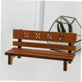 thumbnail image 4 of FOMIYES 2Pcs Micro Garden Bench Wood Light Brown Doll House Accessory Photography, 4 of 8