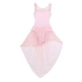 thumbnail image 3 of MSemis Kids Girl Sleeveless Mesh Open Back Ballet Leotard Dress,Size 4-14 Pink 12, 3 of 5
