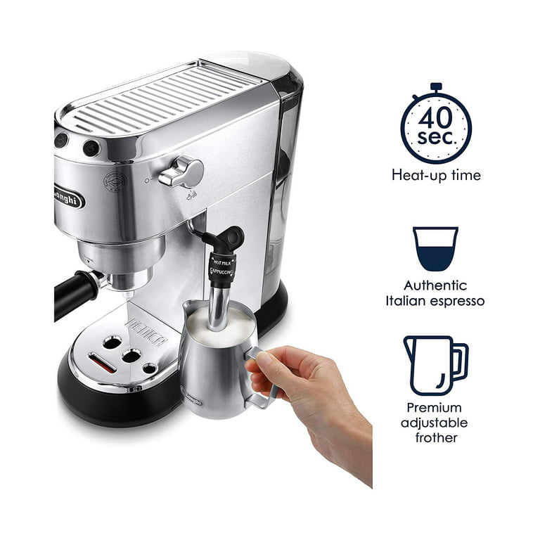 De'Longhi EC685M Dedica Espresso Maker Machine 9 Ounce Cup Saucer, Set of 4 - Walmart.com