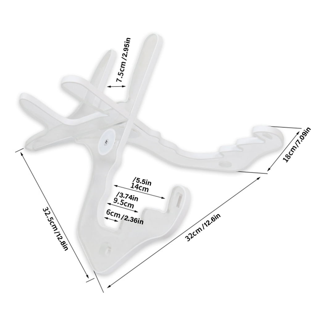 BQBQERT Folding Ukulele Holder Small Musical Instrument Stand Small Guitar Stand Thick Nonslip Ukulele Holder with Light