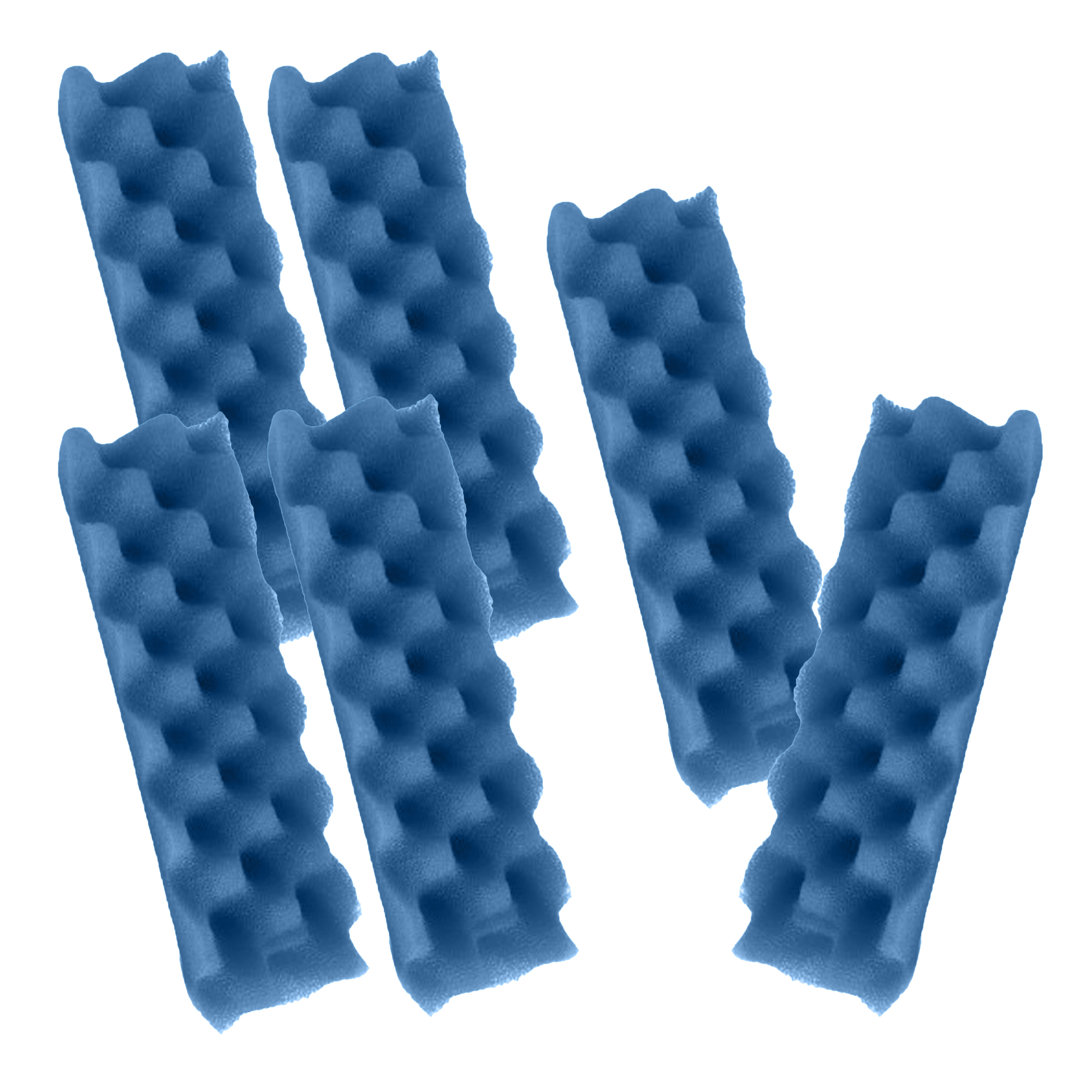 Delapan Fish Foam Bio-Filter Sponges Compatible with Canister Filters and Fluval 206, 207, 306, 307 Aquarium Filter Media, 12 Pack
