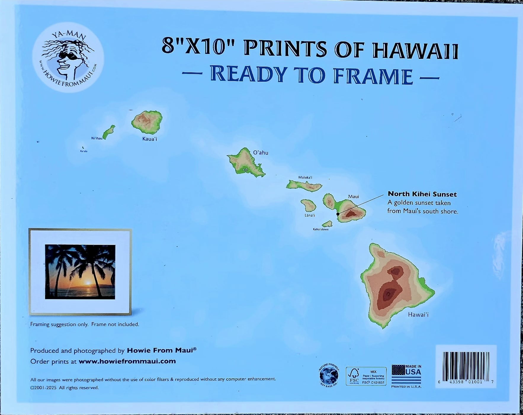 8" X 10" Color Prints with Gloss Lamination