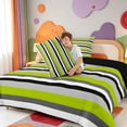 thumbnail image 4 of Erosebridal Modern Geometric Line King Size Comforter Sets,Watercolor Striped Comforters King Size,Black Reversible,3pcs,1 Comforter and 2 Pillowcases, 4 of 7