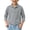 Gray, variant on Children 3/4 Sleeve T-Shirt Lapel Collared Button Placket Breathable Pullover Tops for Kids School Sports Daily Wear 14-15Y