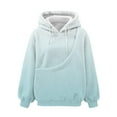 thumbnail image 6 of NMMUED Sweatshirt with Dog Pouch Baggy Hoodie Pet Carrier Sweatshirt Soft Hoodies for Women Pet Carrier Hoodie Loose Sweatshirts for Women Sweatshirt with Cat Pouch Light Blue M, 6 of 7