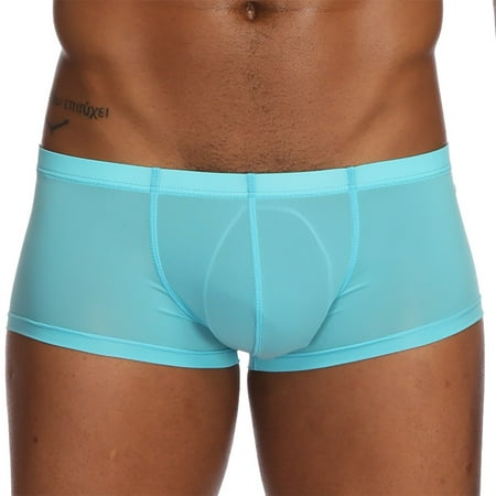 

YWDJ Underwear for Men Pack Mens Solid Ice Silk Pouch Pants Underwear Soft Briefs Panties Underpants Green XXL