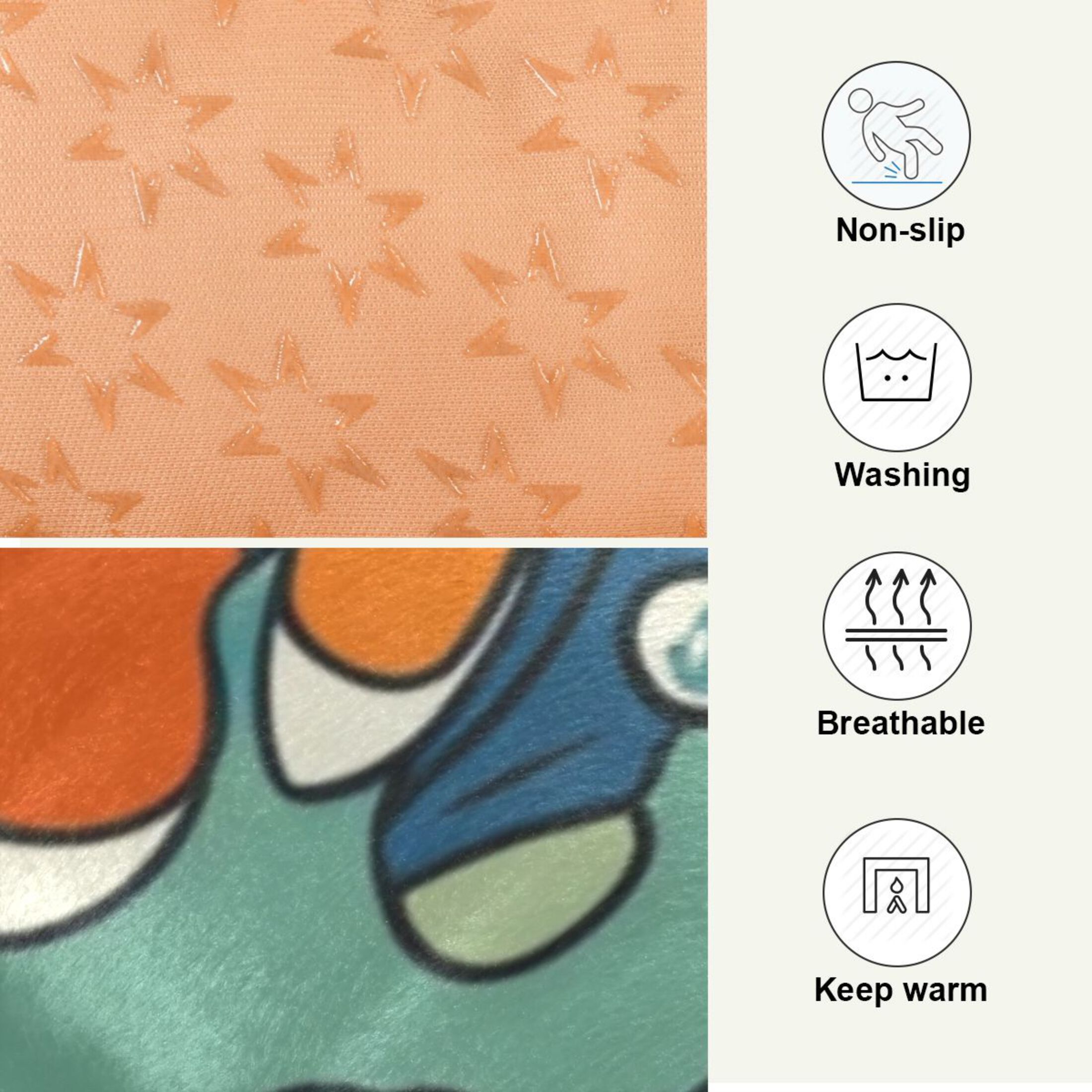 Qxltty Cute Clownfish Patterns Ped Pad Wear-resistant and Hard to Bite Through Sleeping Pad for Small Medium Large Dogs Winter Pet Bed 36×24in