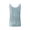 thumbnail image 5 of Women's Sleeveless Knit Beach Top Casual Solid Color Camisole Tank Top Lightweight Breathable Summer Vacation Beachwear Swim Cover Up Top, Green Size M, 5 of 9