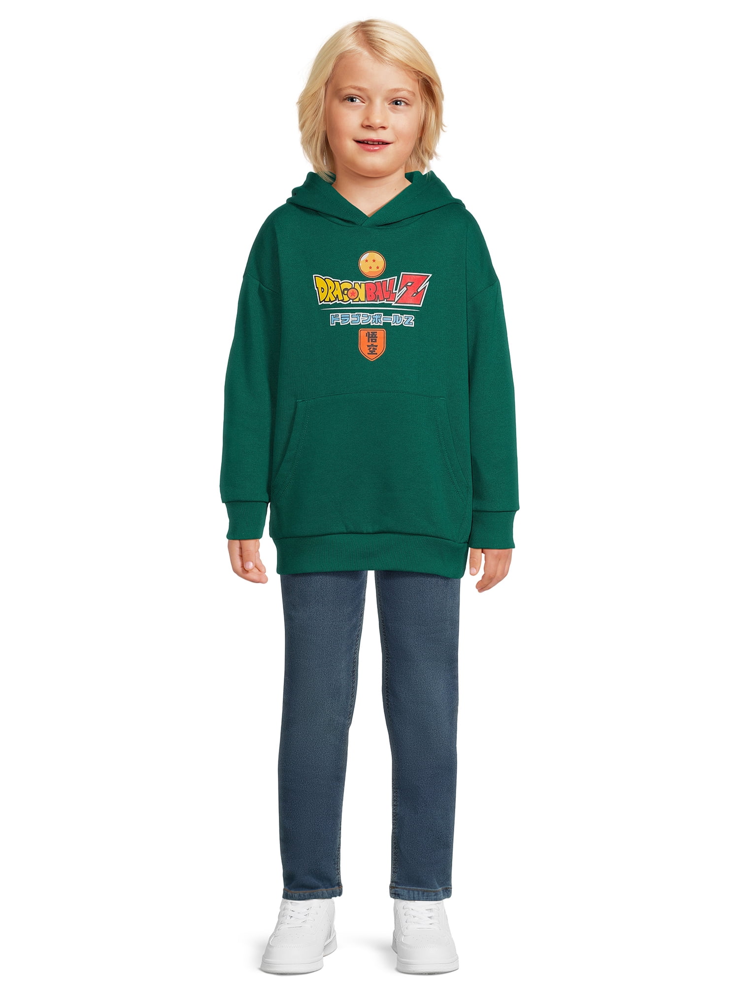 Dragon Ball Z Boys Long Sleeve Graphic Hoodie Sweatshirt, Sizes 4-18