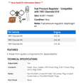 thumbnail image 2 of Fuel Pressure Regulator - Compatible with 1987 Chevy R10, 2 of 2