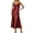 Red, variant on Oplxuo Summer Satin Spaghetti Strap Cowl Neck Backless Midi Dresses for Women Elegant Tie Low Back Ruched Cocktail Dress