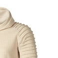 thumbnail image 3 of JUMESGU Mens Hooded Sweatshirt Long Sleeve Solid Knitted Hoodie Men Tall Pullover Sweater (Khaki,XXXXL), 3 of 4