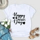 thumbnail image 3 of Gibobby Blusa Mujer Blusa de día Estampado de Moda Manga corta Mujer O-cuello Top Blusa de mujer（Blanco， XXL), 3 of 5