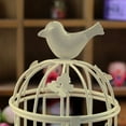 thumbnail image 5 of Clearance Desktop Ornament under $5,Candle Holder Hollow Bird Cage Butterflies Stand For Living Room Decor, 5 of 5