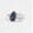 Rose Plated, variant on Pear Cut & Blue Sapphire Diamond Toi Et Moi Ring, Stackable Two Pear Anniversary Ring for Her, Promise Ring for Her, September Birthstone Elegant Ring