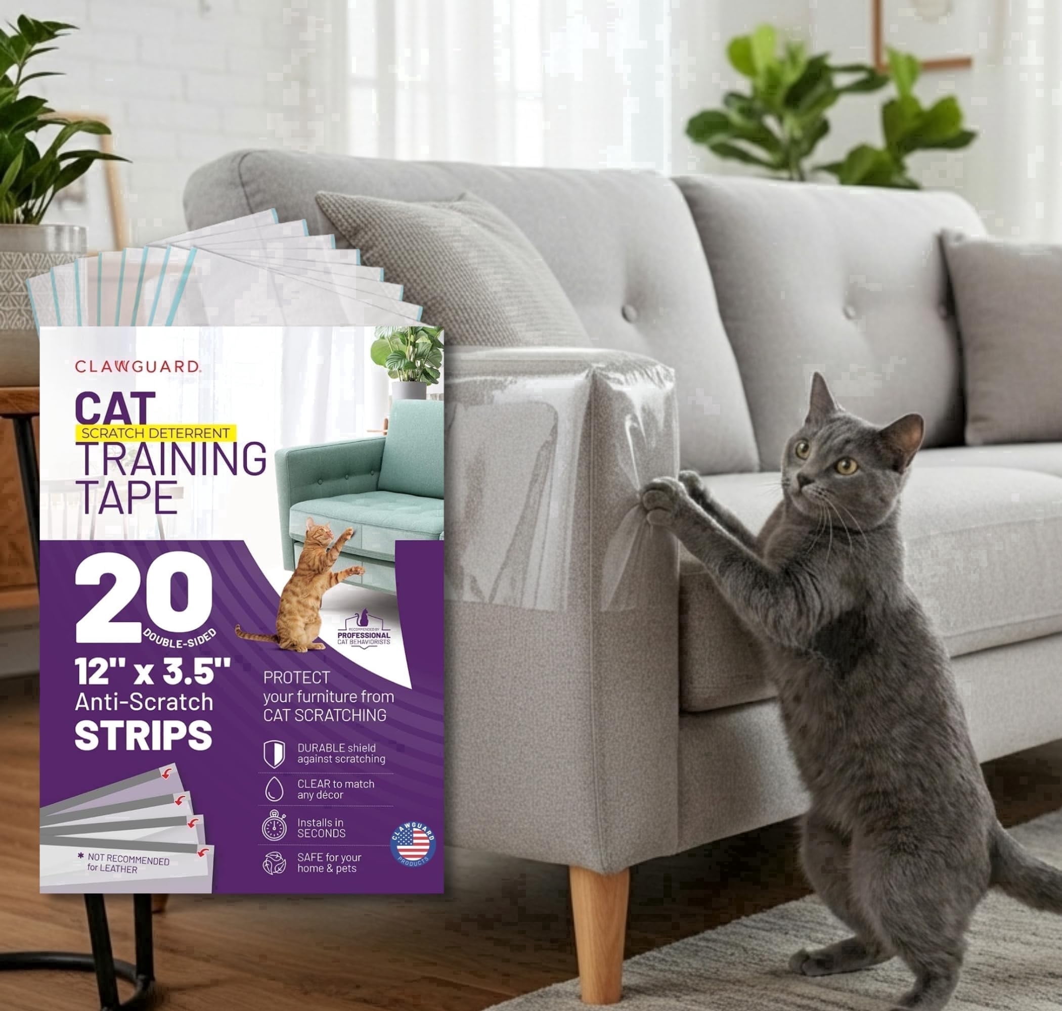 Panther Armor Anti-Scratch Pet Guard, Furniture Protector for Sofa