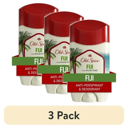 (3 pack) Old Spice Men's Antiperspirant & Deodorant, 24/7 Sweat Protection, Fiji with Palm Tree, 2.6 oz