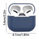 thumbnail image 3 of Estuche de silicona AirPods 3 - Ligero, protección 360°, correa antipérdida - para AirPods 3ª generación, a prueba de golpes, viajes/exterior, 3 of 4