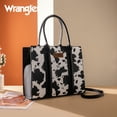 thumbnail image 5 of Wrangler Purses for Women Large Work Tote Bags with Strap Vintage Top-Handle Handbags, Cow-Black, 5 of 7