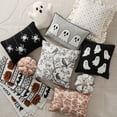 thumbnail image 6 of My Texas House Halloween Hanging Spiders Oblong Decorative Pillow, Black and Ivory, 14" x 20", 6 of 6