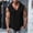 A264 Black, variant on Hooded Tank Tops for Men Cotton Linen Sleeveless V Neck Shirts Casual Muscle Fit Summer Vest Lightweight Breathable Hem Hip Hop Boho Style Beach Yoga Tops for Men