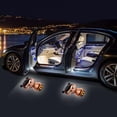 thumbnail image 2 of Nezha Car Welcome Light Free Wiring Carbon Fiber Pattern Infrared Door Sensor Projection Light Logo Floor Lamp, 2 of 7