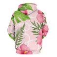 thumbnail image 3 of Tropical Pink Hibiscus Pattern 3D Print Hoodie Men Women Autumn Thin Pullover Sweatshirt Vintage Streetwear Tops, 3 of 6