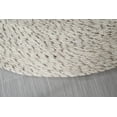 thumbnail image 3 of 6 ft Natural Beige Round Wool Rug for Living Room Braided Non-slip Reversible Handwoven Area Rug by MystiqueDecors - 6', 3 of 6