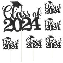OGITUDE 6pcs Graudation Cupcake Topper Decorative Cake Picks Cake Insert Picks Cake Decoration