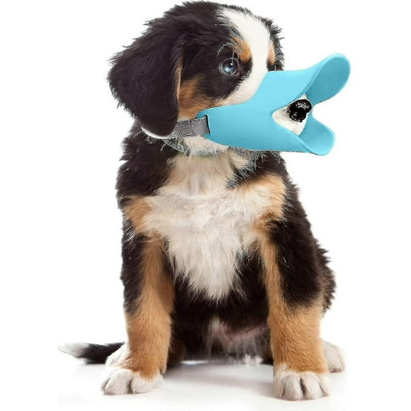 Anti-bite Dog Muzzle, Cute Silicone Duck Mouth Shape Dog Mouth Cover With Adjustable Straps High Quality
