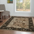 thumbnail image 2 of Linon Vintage KArthur Power Loomed Microfiber Polyester 2'x3' Rug in Brown, 2 of 3