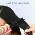 thumbnail image 4 of Unique Bargains Hair Straightening Comb Heat Resistance Home Straightener Hair Styling Comb ABS Rose Red, 4 of 7
