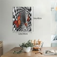 thumbnail image 2 of Kdxio Butterflies Optical Illusion Pattern Canvas Wall Art 12x16 Inches - Waterproof HD Print Solid Wood Frame for Living Room & Bathroom,Vertical, 2 of 8