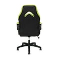 thumbnail image 4 of OFM Essentials Collection Racing Style Bonded Leather Gaming Chair, in Green (ESS-3085-GRN), 4 of 11