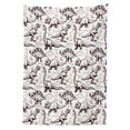 thumbnail image 3 of Ambesonne Dinosaur Tablecloth Rectangular Table Cover, Reptiles Footprints, 60"x90", Brown White, 3 of 4