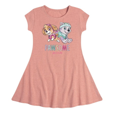 

Paw Patrol - Pawsome Friends - Toddler And Youth Girls Fit And Flare Dress