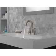 Delta Becker Two Handle Centerset Bathroom Faucet in Spotshield Brushed Nickel 25891LF-SP
