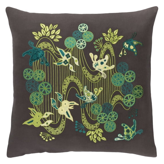 Surya Chinese River Decorative Throw Pillow
