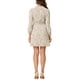 thumbnail image 3 of INSPIRE CHIC Vestido Mini de Manga Abullonada con Cintura Fruncida Floral para Mujeres, XL Beige, 3 of 6