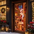thumbnail image 2 of Christmas Front Door Cover with Elastic Edges, Festive Holiday Door Decorations for Front Door, Xmas Party Home Indoor Outdoor Decor, 2 of 4