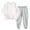 White, variant on Edvintorg Baby Girl Winter Clothes Fashion Solid Color Long Sleeve Pullover Suit 2 Piece Set for Kids Boys Winter Sweatsuit 18Months-12Years Kids Boutique Outfits