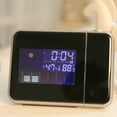 thumbnail image 6 of Limei Projection Alarm Clock, Smart LCD Display LED Backlight Projector Digital Weather Snooze Alarm Clock Max/ Min Temperature %26 Humidity Records Clock, 6 of 7