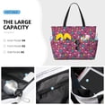 thumbnail image 3 of Gaeub Summer Flamingo Beach Travel Bag, Multi-Pocket Beach Bag, Summer Vacation Bag, Beach Essentials Tote, 3 of 7